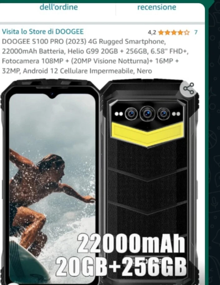 Smartphone Dodge 100pro Nuovo - Immagine 1 di 1