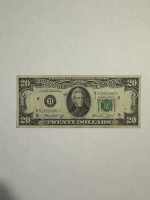 🔥 $20 1974 Star Federal Reserve Note H 01950480 ⭐️ Saint Louis Replacement 🔥 - Image 1 of 4