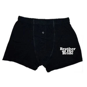 Brother of the Bride WEDDING BOXER SHORTS - 4 Sizes (XWBS07) - Imagen 1 de 1
