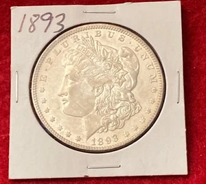 1893 MORGAN SILVER DOLLAR - Picture 1 of 2