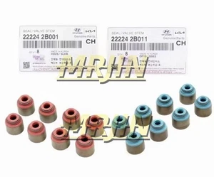INLET & EXHAUST VALVE STEM SEAL for 10-19 HYUNDAI KIA OEM 222242B001 222242B011 - Picture 1 of 6