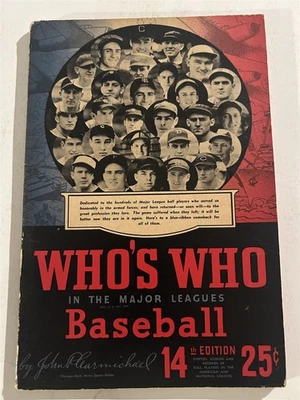 Who's Who Yankees Joe Dimaggio 1946 Boston Ted Williams Brooklyn Pee Wee Reese Foto 1 de 4