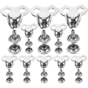 30 piezas de hebillas de encaje para zapatos de aleación ganchos de reparación de cordones de metal encaje resistente para zapatos - Imagen 1 de 12