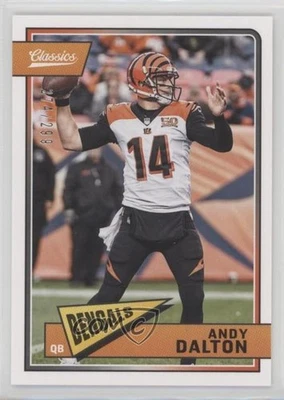 2018 Panini Classics Red Back /299 Andy Dalton #20 - Image 1 of 2