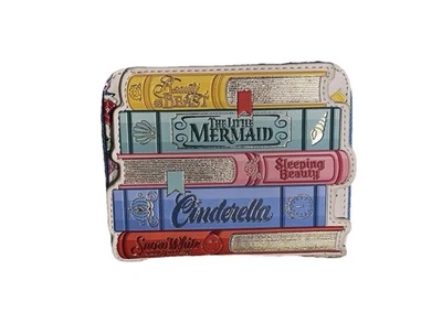 NUEVA Cartera Loungefly Disney Princess Books Clásicos Cremallera Alrededor Foto 1 de 4
