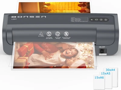 Plastificatrice 60 Fogli (30Xa4, 15Xa5, 15Xa6), Controllo Di Temperatura NTC Pre - Immagine 1 di 4