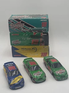 Bobby Labonte #18 1:24 Diecast Car Lot Of 3 Action Pacific With Box 2 Car 1 Bank - Picture 1 of 12