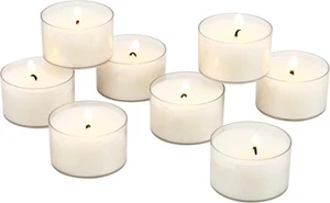Stonebriar Bulk 96 Pack Unscented Smokeless Long Burning Clear Cup 96, White - Picture 1 of 8