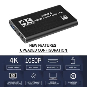 4K Grabber Video-Capture-Karte USB 3.0 HDMI-kompatibel Kamera-Camcorder! - Bild 1 von 11