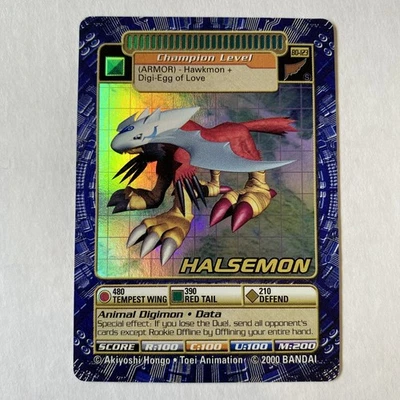 Digimon Digi Battle Halsemon Bo-123 Series 3 Bandai 2000 Holo Foil NM/LP - Image 1 of 4