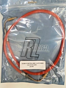 Línea de embrague de nailon rojo Ford Cortina MK I Late RHD - Imagen 1 de 1