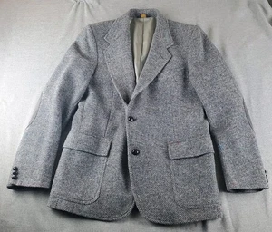 Pendleton Tweed Blazer Mens 42 Wool Elbow Patches Usa  - Picture 1 of 15