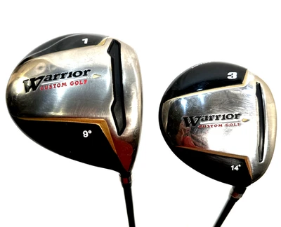 Driver Warrior Golf 9° y 3 ejes de grafito de canal activo de madera derecha Foto 1 de 4