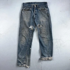 Levis 501 Vintage 70s SS Redline Selvedge USA XX Jeans Med Wash 32x34 Act 30x29 - Picture 1 of 24