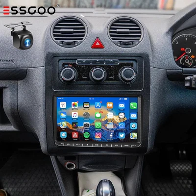 9" For VW CADDY 2003-2020 Apple Carplay GPS Nav WIFI Android 14 Stereo Headunit - Image 1 of 4