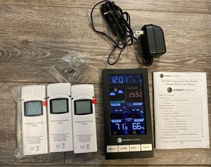 Ambient Weather WS-2801A Weather Station With Monitor and 3 Outside Temp Sensors - Picture 1 of 5