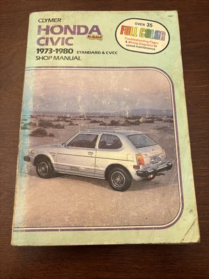 Nuevo sellado Clymer 1973-1983 Honda Civic estándar y CVCC manual de servicio de tienda A227 Foto 1 de 2