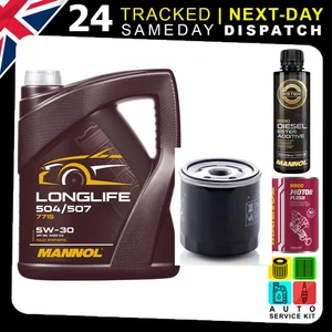 5W-30 5L ENGINE OIL & FILTER | FLUSH ADDITIVE | NISSAN Juke NV200 Note Qashqai - Picture 1 of 5