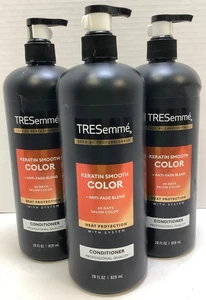 TRESemme Keratin Smooth Color Anti-Fade Conditioner, 28oz Pump Bottles, 3 Pack - Picture 1 of 3