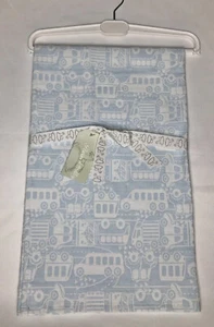 PEACOCK ALLEY LUXURY JACQUARD BABY BLANKET 100% COTTON BLUE BUS - Picture 1 of 9