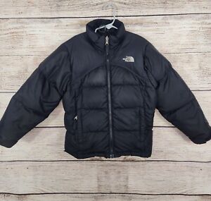 The North Face Jacket 600 Girls Small Black Puffer Full Zip Goose Down Insulated