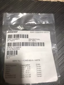 HYDRO GEAR 70312 Seal Kit/gasket FOR PUMP OR TRANSAXLE OR TRANSMISSION UNITS - Picture 1 of 4
