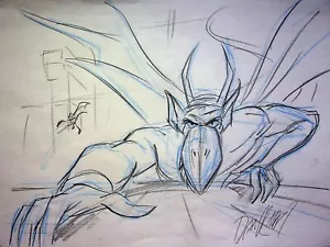 Gargoyles 1994 SIGNIERT DAN KUBAT handgezeichnet Walt Disney Fernsehen Figur Kunst - Bild 1 von 2