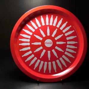 Plateau rond Coca-Cola rouge blanc vintage 2020 métal déco collection N8223 - Imagen 1 de 12