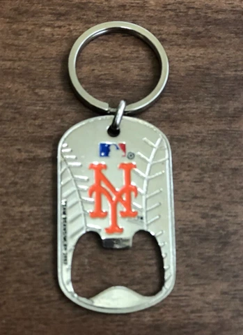 Vintage New York Mets Bottle Opener Metal Keychain MLB RARE Cover