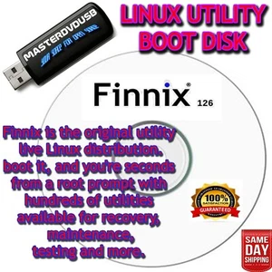 Finnix BOOT CD - Original Utility Live Linux Distribution - Picture 1 of 5