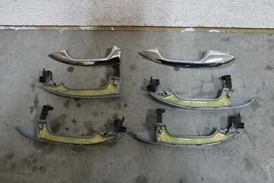 Lote de 4 manijas de puerta cromadas sin pintar x4 2014-2017 Mercedes-Benz OEM S500 S63 Foto 1 de 4