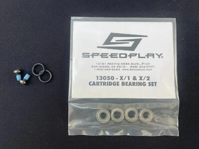 Kit de rodamientos de cartucho Speedplay X1 y X2 y T-20 BHCS (2) y juntas tóricas (2), NUEVO Foto 1 de 3
