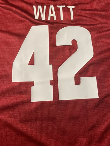 Wisconsin Badgers Football Jersey 2XL XXL TJ Watt Under Armour Jersey New NWT Cover