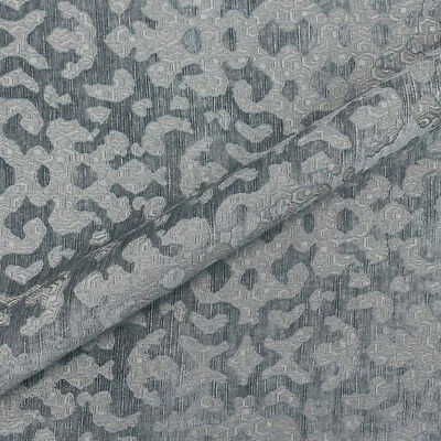 Tela de tapicería de chenilla abstracta de pizarra nocturna 54" Foto 1 de 4
