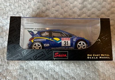 * BNIB Saico Die Cast Metal Scale Model Car ~ Peugeot 206 WRC Rally Joseph *  - Image 1 of 4