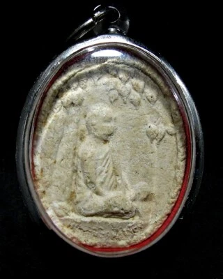 Amuleto tailandés LP Thonglum Wat Chaoarm Temple BE2520 Foto 1 de 4