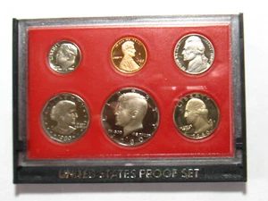 US Mint 1980-S 6 Coin Proof Set with Susan B Anthony Dollar - #PRS-021 - Picture 1 of 3