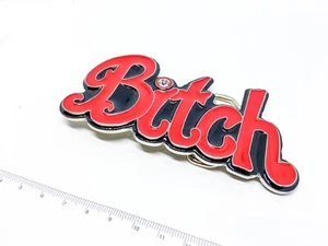 Belt Buckle Red Bitch Metal Retro Vintage famous brand Styles hip hop rap rock - Picture 1 of 12