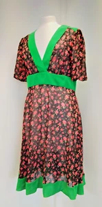 Women's, Jasmine Guinness, Dress, Size 16, 30s, 40s, Vintage Inspired, Roses - Picture 1 of 8
