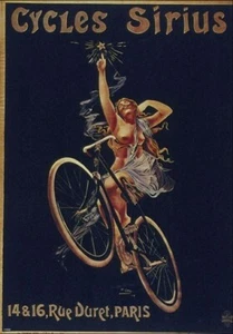 BICYCLE VINTAGE AD POSTER Sirius RARE HOT NEW - Picture 1 of 1