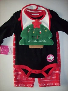 Bon Bebe 3pc Set Bodysuit Bib Pants S M L Assorted Colors Designs New  - Picture 1 of 30