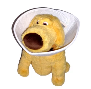 Disney Parks DOUG the Dog UP Movie Yellow 11in Plush Collar Cone of Shame LNWT - Picture 1 of 8