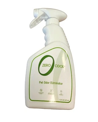 Eliminador de olores para mascotas cero olores elimina permanentemente los olores del aire y la superficie 16 fl oz Foto 1 de 4