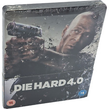 Die Hard 4.0: Bruce Willis Steelbook Blu-Ray Zavvi Edition Limited 2014 Area B