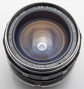 Minolta MC W.Rokkor-SG W. Rokkor SG Rokkor 28Mm 28 Mm 1:3.5 3.5 - Picture 1 of 6