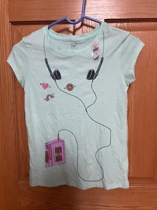 girls gap graphic tee mint green size 12 NWT bonus gray Leggings Size 14 Nwt - Picture 1 of 4