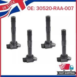 4pcs IGNITION COIL PACK FOR HONDA ACCORD CIVIC CR-V FR-V INTEGRA 30520-RAA-007 - Picture 1 of 7