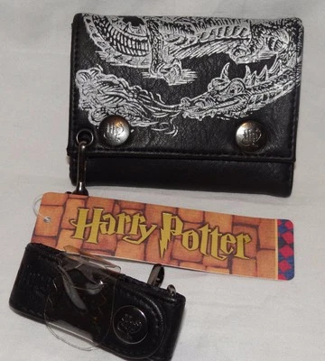 CARTERA TRIPLE HARRY POTTER NEGRA/PLATEADA NUEVA CON ETIQUETAS  Foto 1 de 3