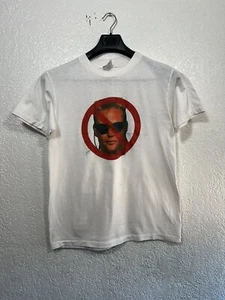 RARE 80s Vintage Anti Brian Bosworth NFL Seattle Seahawks Denver Broncos Shirt M - Picture 1 of 9