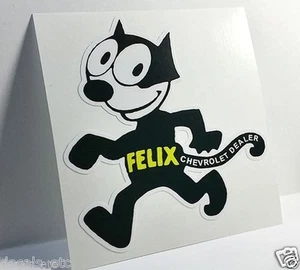 FELIX CHEVROLET Vintage Style DECAL, Vinyl STICKER, rat rod, racing, hot rod - Picture 1 of 3